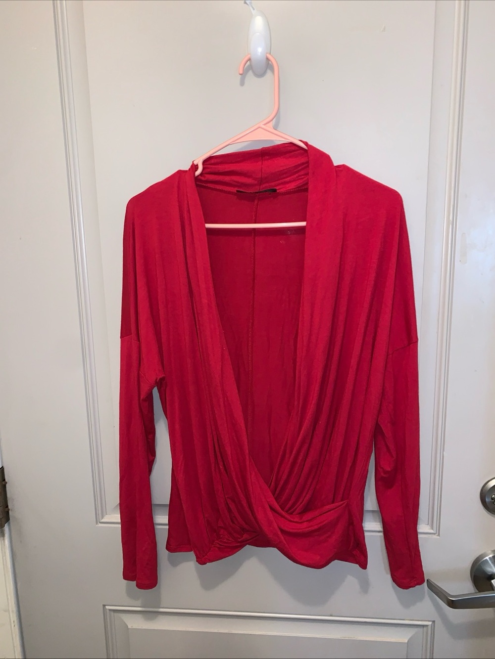 21Saints Women’s Red Crossover Blouse